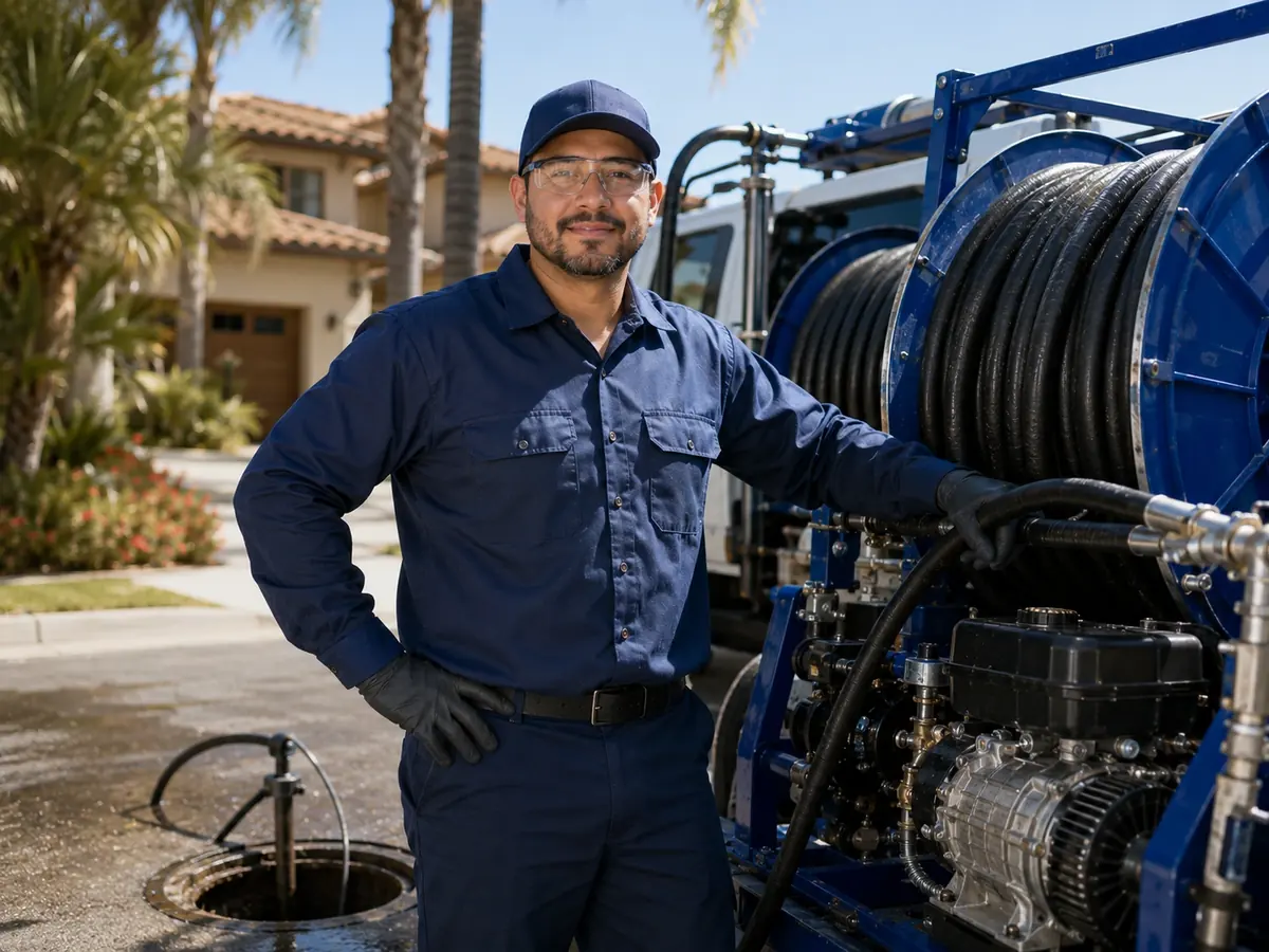 Hydro jet sewer cleaning in North Hollywood
