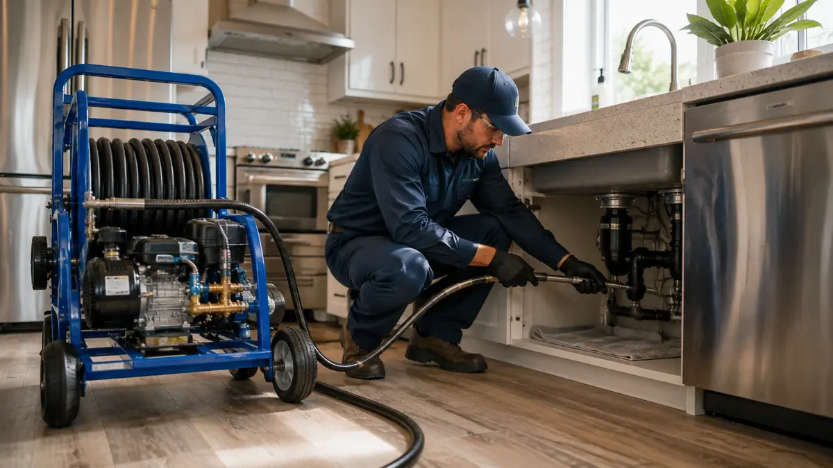 Kitchen Drain Hydro Jetting in North Hollywood